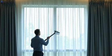 Commercial curtain stain removal service gardenvale-vic hotels offices restaurants