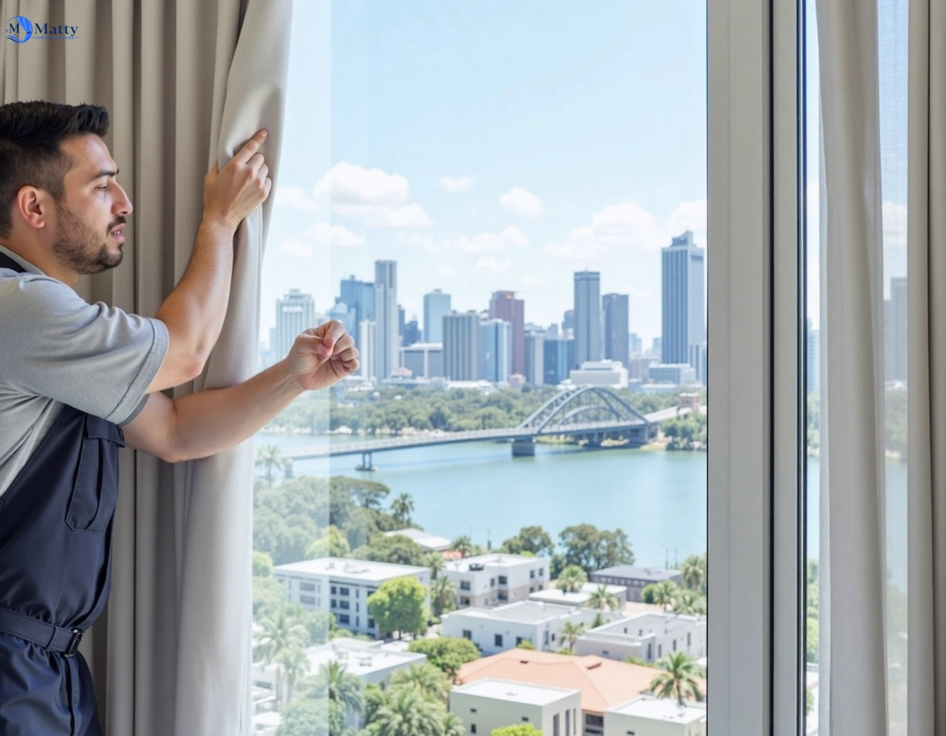 Professional curtain steam cleaning service gardenvale-vic QLD by Matty Curtain Cleaning